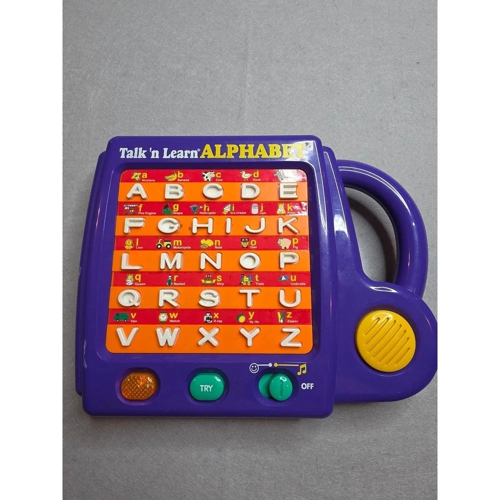 Vintage Talk 'n Learn Alphabet Interactive Toy - Purple - Tested &‎ Working